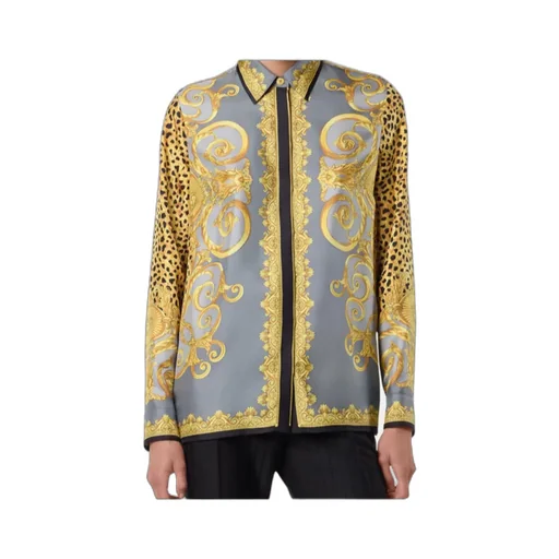 Cheetah Foulard Silk Shirt
