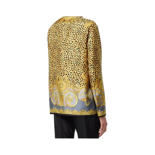 Cheetah Foulard Silk Shirt