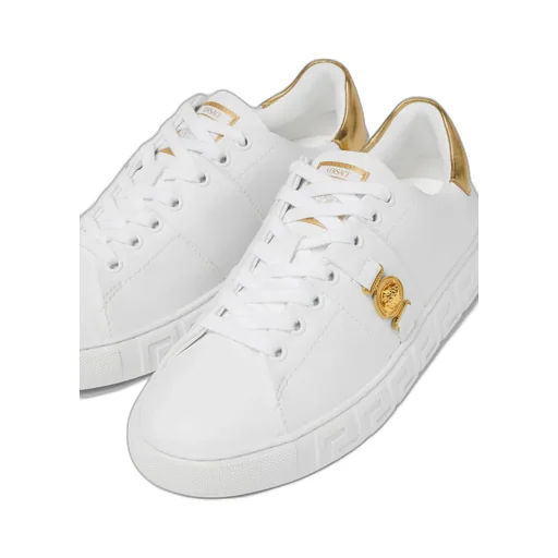 Greek-Key Emblem Sneakers