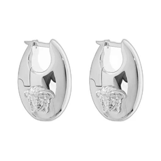 Medusa-Head Hoop Earrings