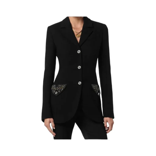 Embellished Single-Breasted Blazer