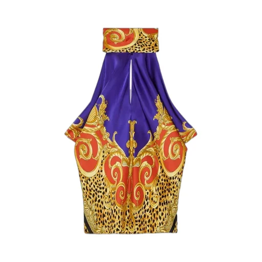 Baroque-Print Halterneck Top