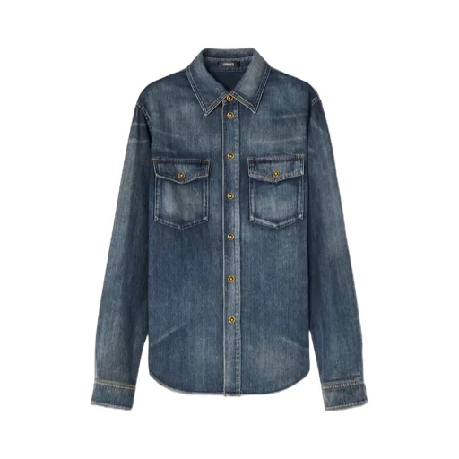 Double-Pocket Denim Shirt