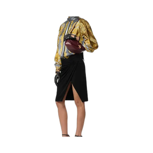 Cheetah Foulard Silk LavalliÈRe Shirt