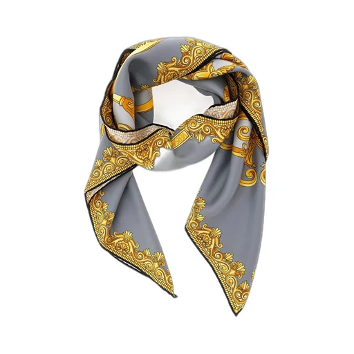 Patterned Silk Scarf