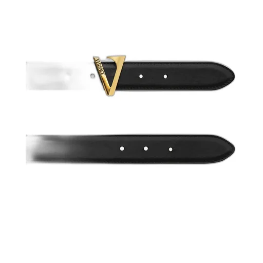 V-Buckle Leather Belt