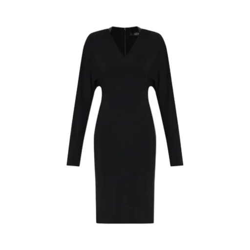 V-Neck Long-Sleeve Mini Dress