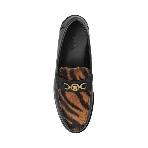 Leopard-Printed Slip-On Loafers