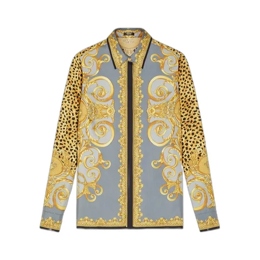 Cheetah Foulard Silk Shirt