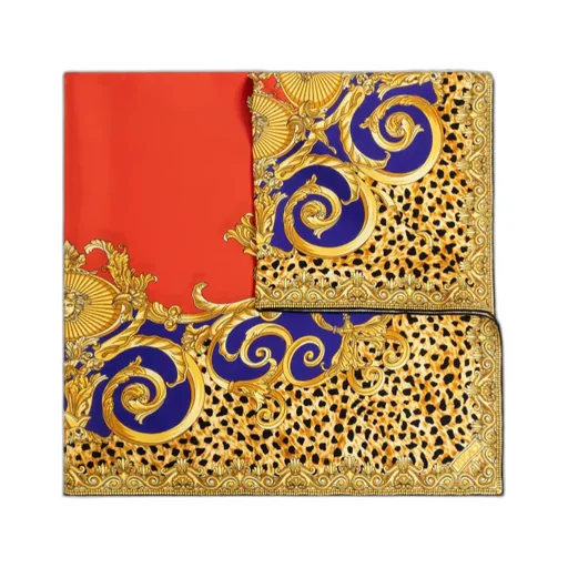 Baroque Leopard Print Scarf