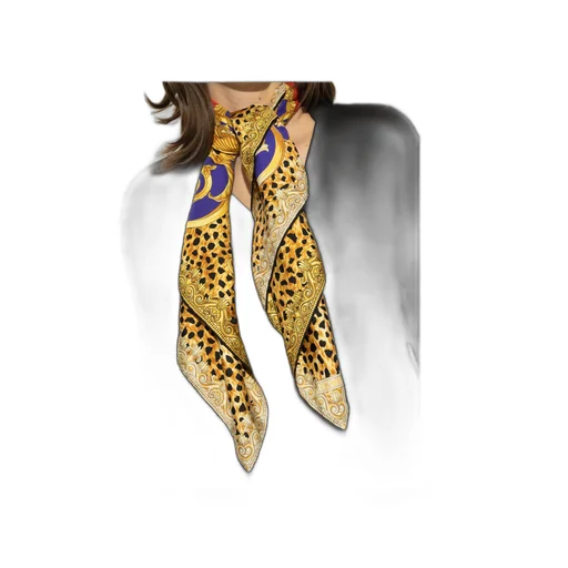 Baroque Leopard Print Scarf