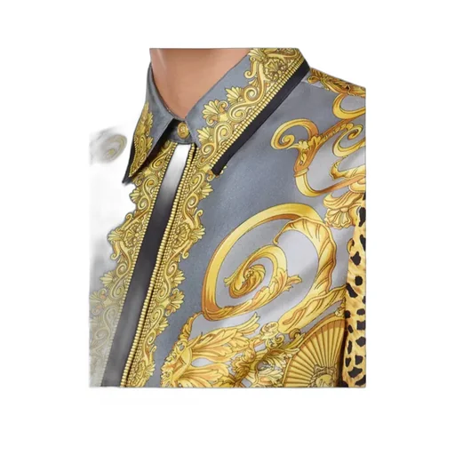 Cheetah Foulard Silk Shirt