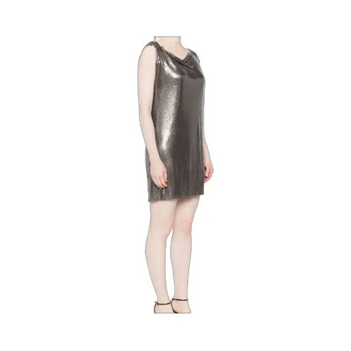 Chainmail Cowl-Neck Dress
