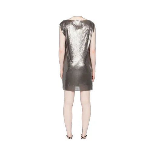Chainmail Cowl-Neck Dress