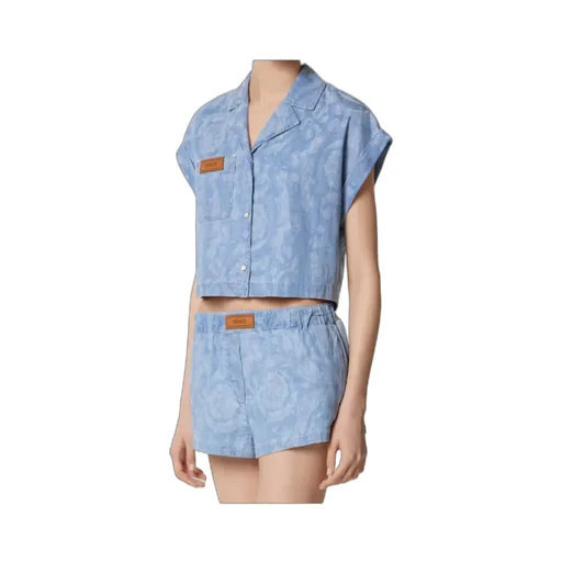 Short Sleeved Denim Shirt