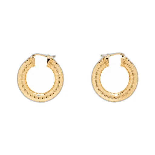 Carved Hoop Earrings