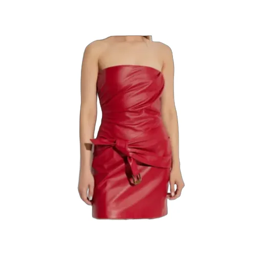 Strapless Zipped Mini Dress