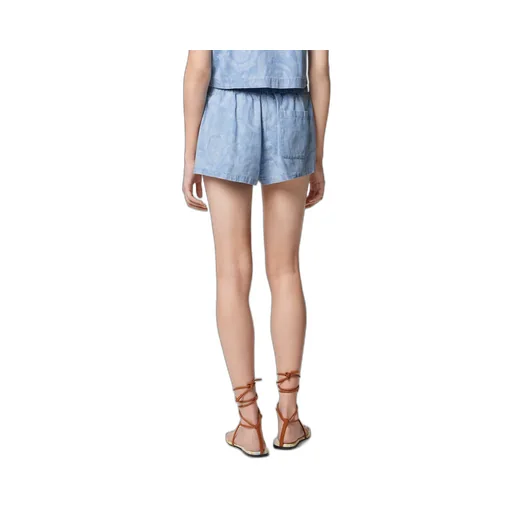 Logo-Patch Denim Shorts