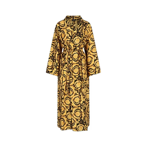 Baroque Pattern Belted Pajama