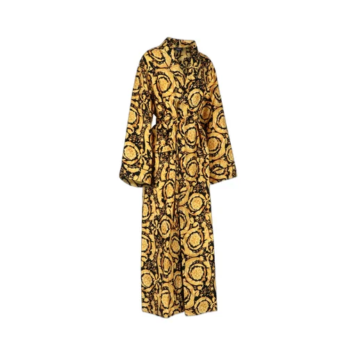 Baroque Pattern Belted Pajama