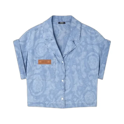 Short Sleeved Denim Shirt