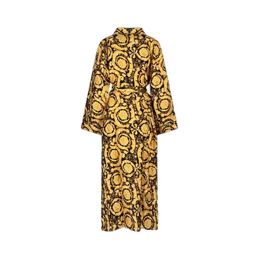 Baroque Pattern Belted Pajama