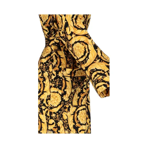 Baroque Pattern Belted Pajama