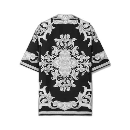 Pattern-Printed Short-Sleeved Shirt