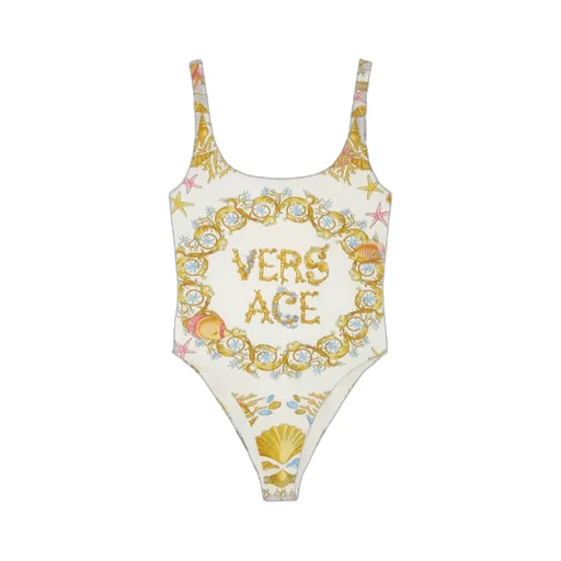 Pattern-Printed One Piece Swimsuit