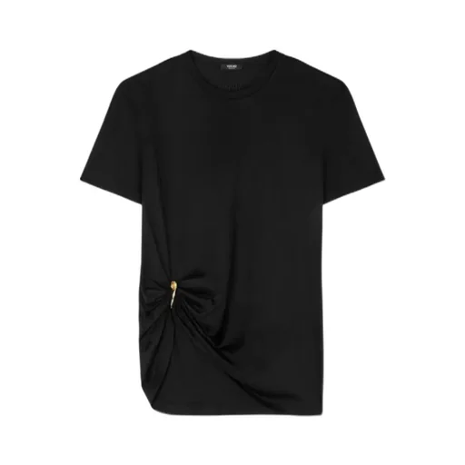 Safety-Pin Draped T-Shirt