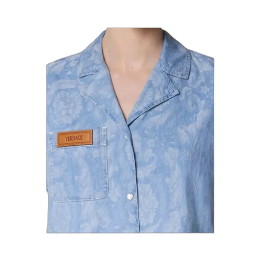Short Sleeved Denim Shirt