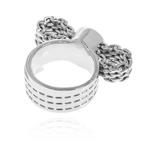 Medusa Head Plaque Ring