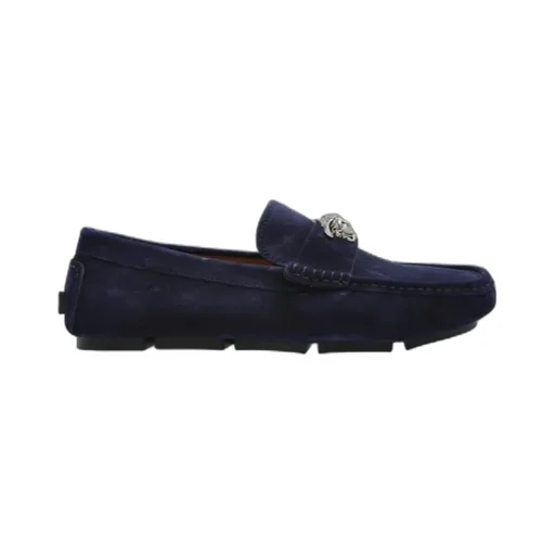 Medusa Plaque Slip-On Loafers