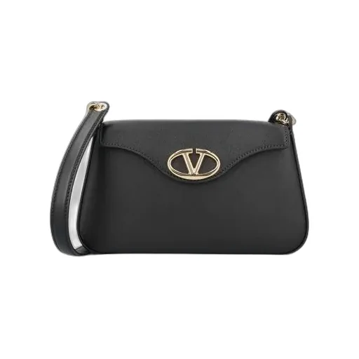 Logo Plaque Foldover Top Shoulder Bag