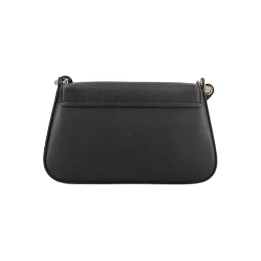Logo Plaque Foldover Top Shoulder Bag