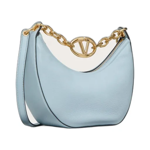 Vlogo Moon Zip-Up Small Hobo Bag