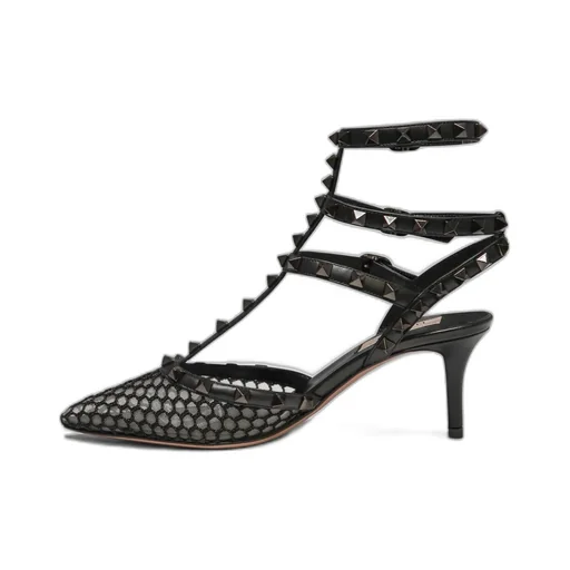 Mesh Rockstud Pumps