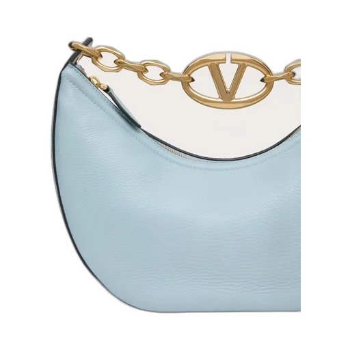 Vlogo Moon Zip-Up Small Hobo Bag