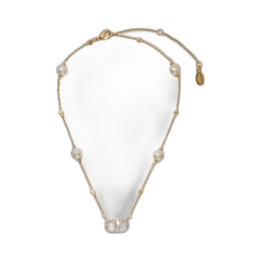 Vlogo Signature Embellished Necklace