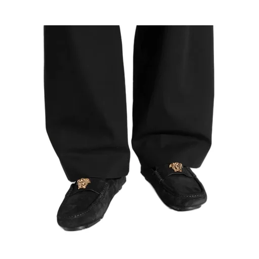Medusa Plaque Slip-On Loafers