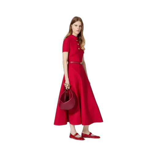 Vlogo Moon Zip-Up Medium Shoulder Bag