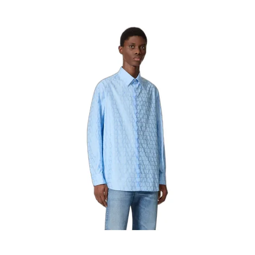 Cotton Poplin Shirt With Toile Iconographe Pattern