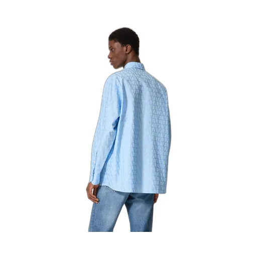 Cotton Poplin Shirt With Toile Iconographe Pattern