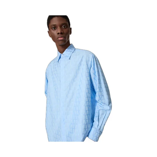 Cotton Poplin Shirt With Toile Iconographe Pattern