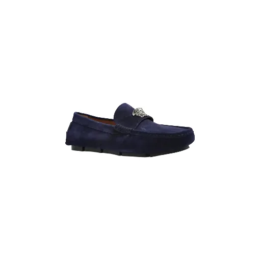 Medusa Plaque Slip-On Loafers