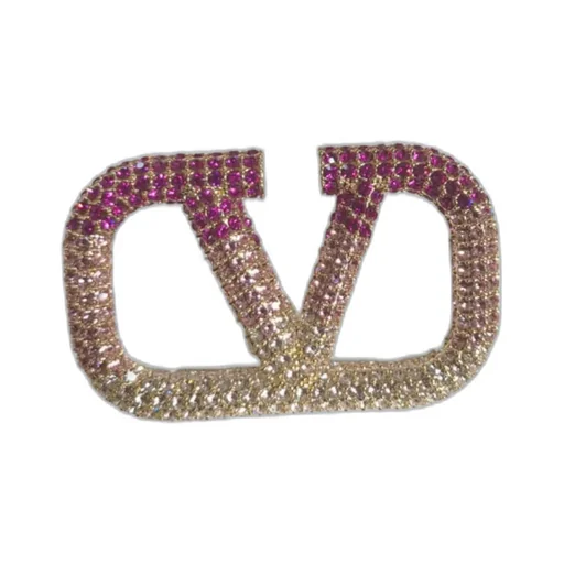 V-Shaped Logo Brooch