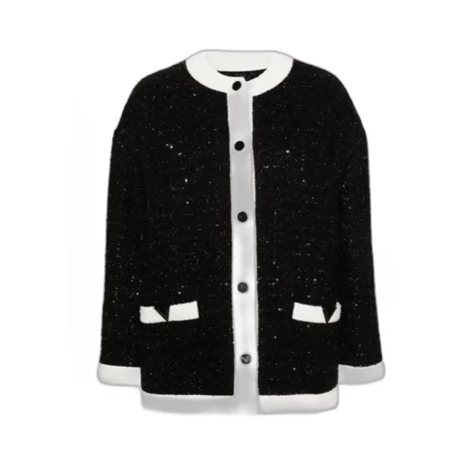 Long-Sleeved Knitted Cardigan