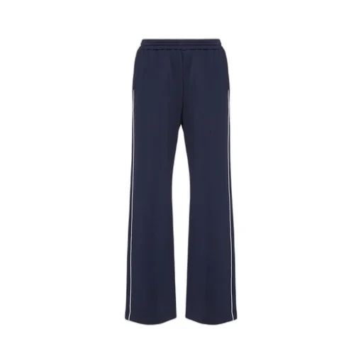 Logo Plaque Straight Leg Pants