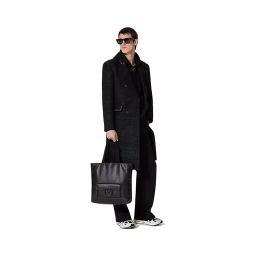 Vlogo Plaque Top Handle Bag