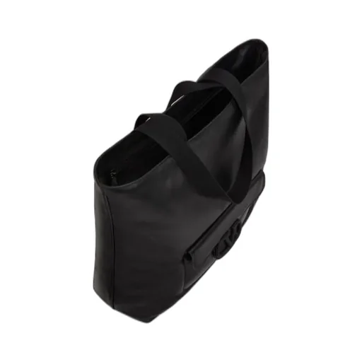 Vlogo Plaque Top Handle Bag